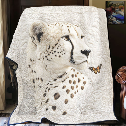 Beautiful White Cheetah WY1401025CL Quilt