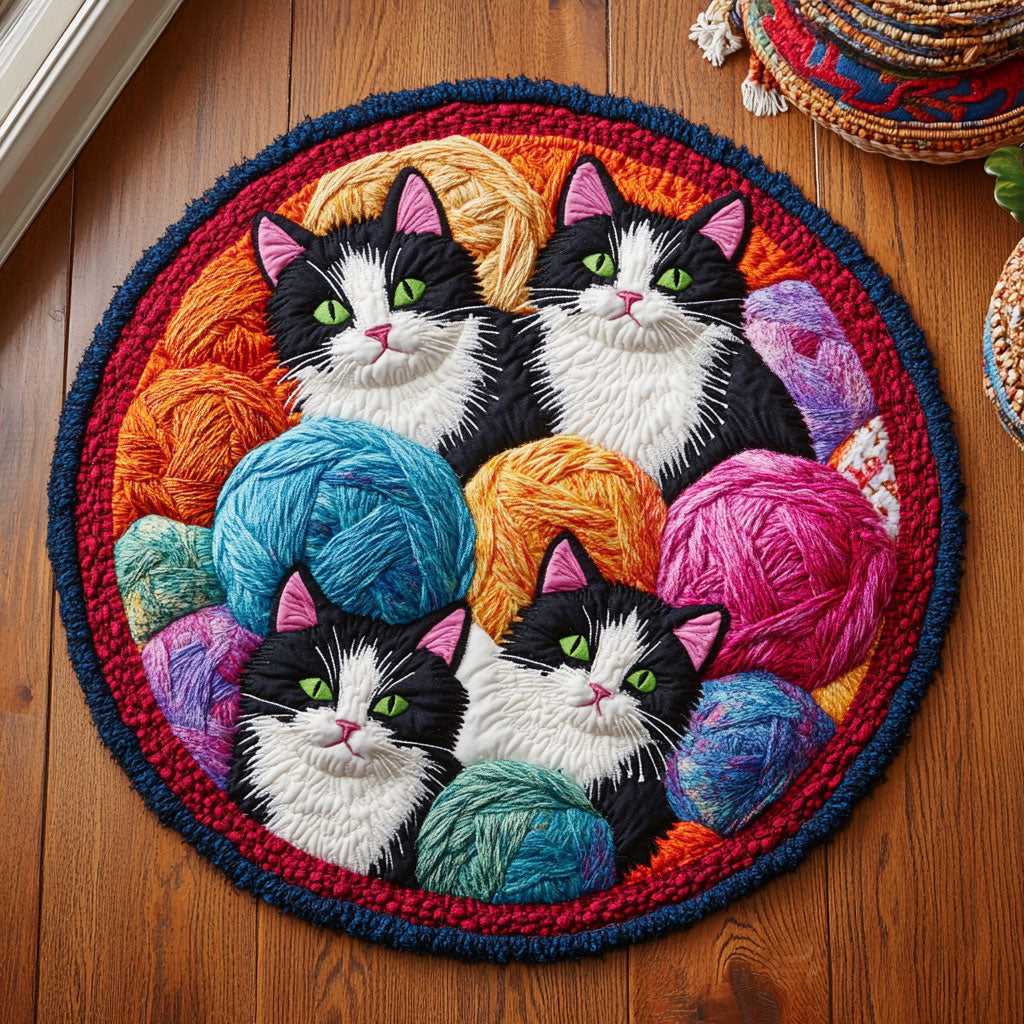 The Yarn Keeper WJ0909053CL Quilted Round Mat