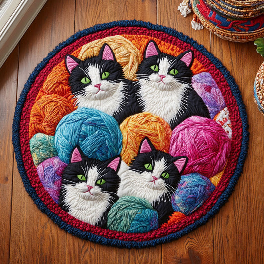 The Yarn Keeper WJ0909053CL Quilted Round Mat