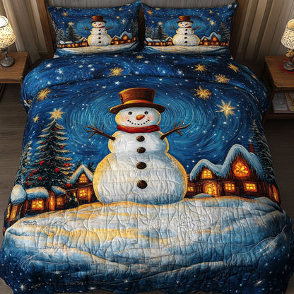 Frost Moon Snowman WN0511036CL Duvet Cover Set