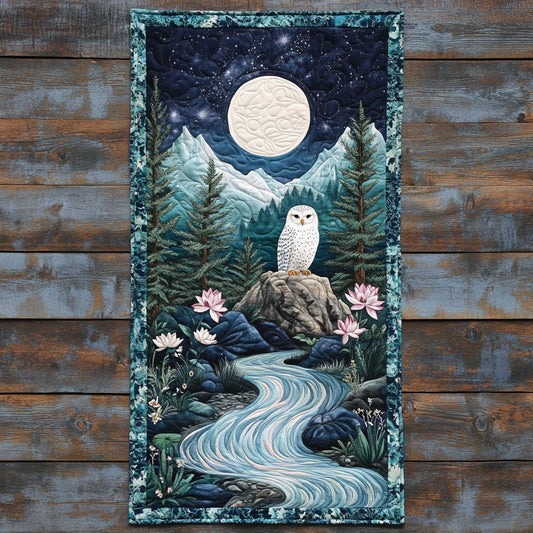Mystical Moonlit Owl WJ2404030CL Quilted Table Runner
