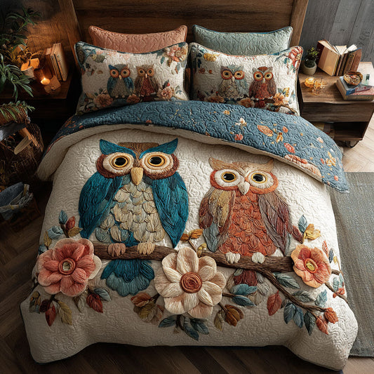 Owl Blossom CW0210044CL Duvet Cover Set