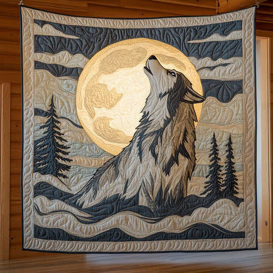 Sacred Night Wolf CW2209069CL Quilt