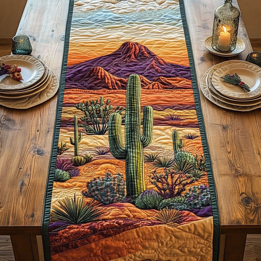 Cactus Desert CW2205414CL Quilted Table Runner