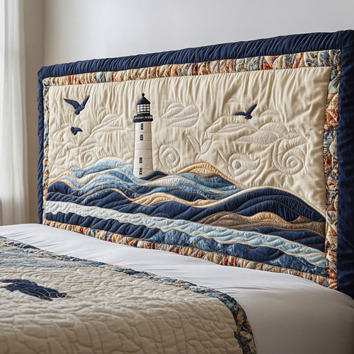 Nautical Beacon CP1612007CL Quilted Headboard Slipcover