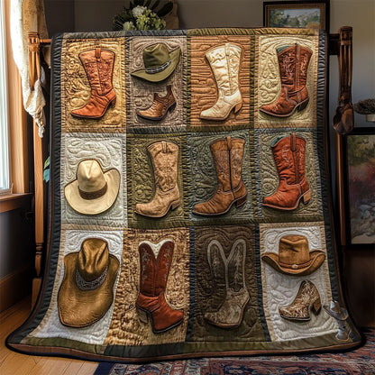 Rustic Boot And Hat WN3110017CL Quilt