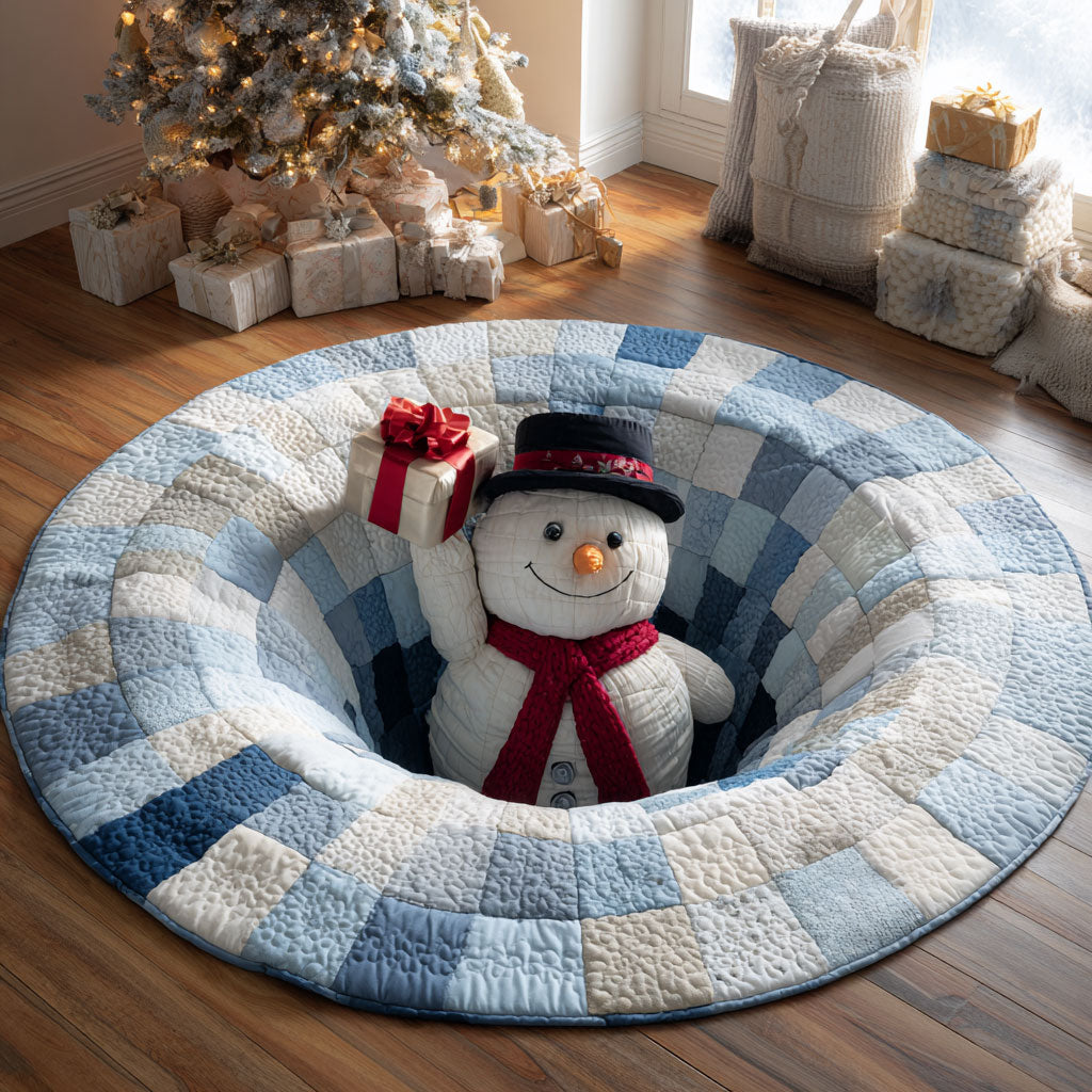 Holiday Pit CP1111013CL Quilted Round Mat