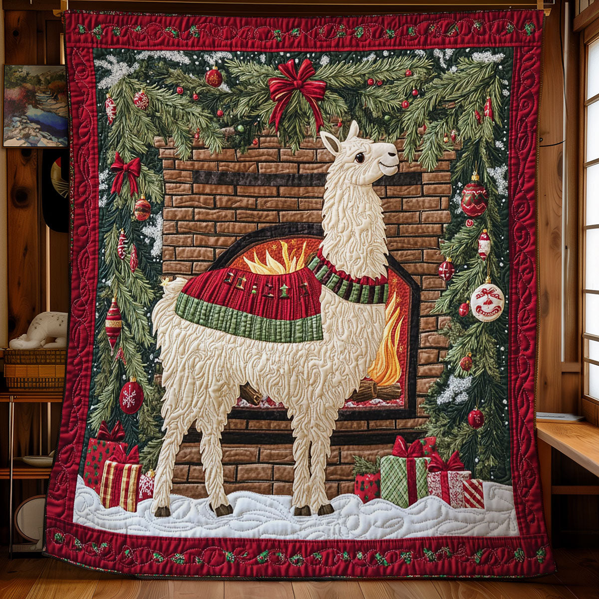 Festive Llama CW1811030CL Quilt