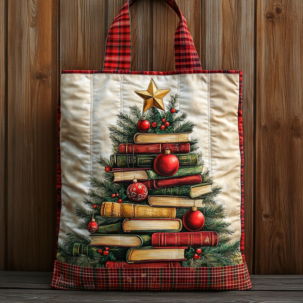 Peaceful Tale Book WN1711062CL Quilted Tote Bag