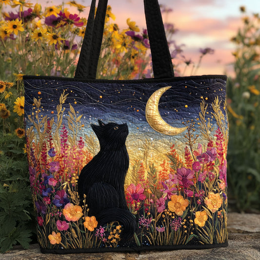 Evening Cat Garden CW2909008CL Quilted Tote Bag