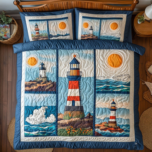 Lighthouse Seascape WY1208080CL Duvet Cover Set