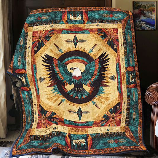 Glorious Eagle Native American WY2101055CL Quilt