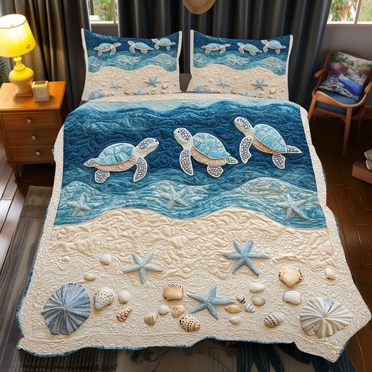 Marine Turtle WX2712092CL Duvet Cover Set