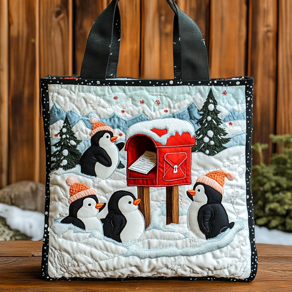 Penguin Mailbox CW1511040CL Quilted Tote Bag