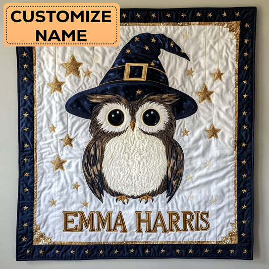 Owl Star Love CW3007046CL Personalized Baby Quilt