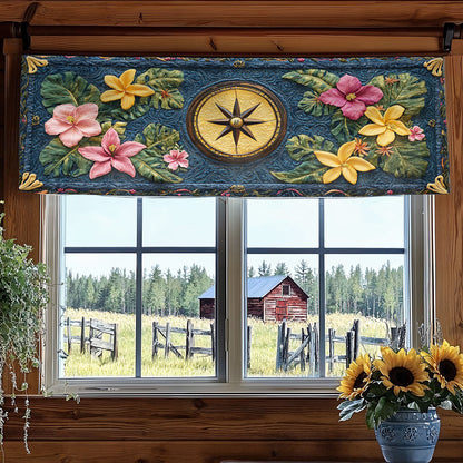 Compass Bloom WN0207017CL Quilted Valance