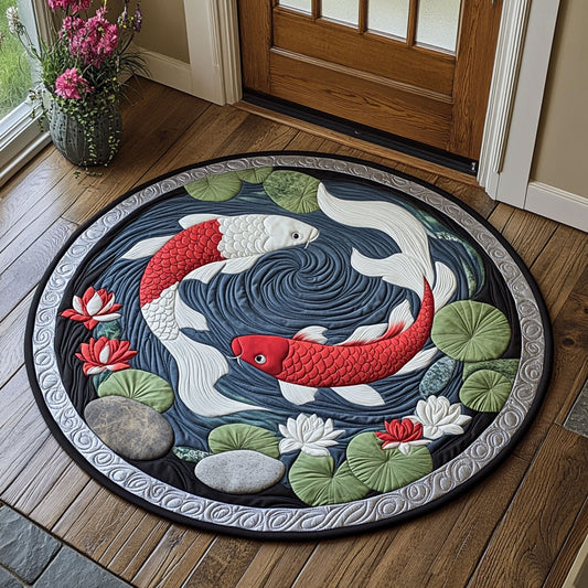 Tranquil Pond CP0410039CL Quilted Round Mat