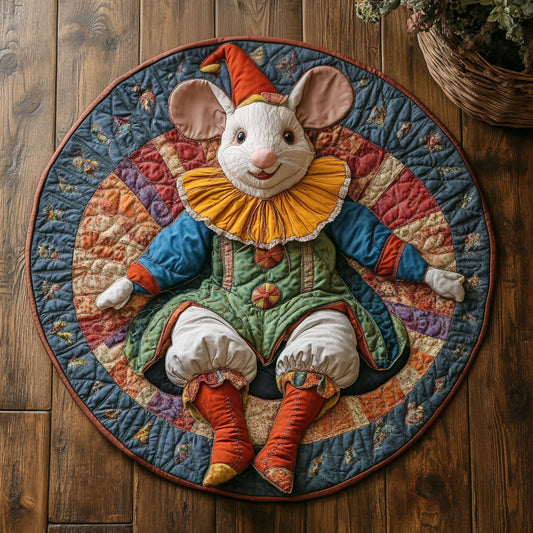 Clown Mouse CP0206068CL Quilted Round Mat