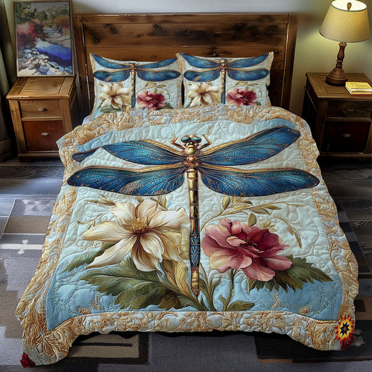 Royal Blue Dragonfly WY1012077CL Duvet Cover Set