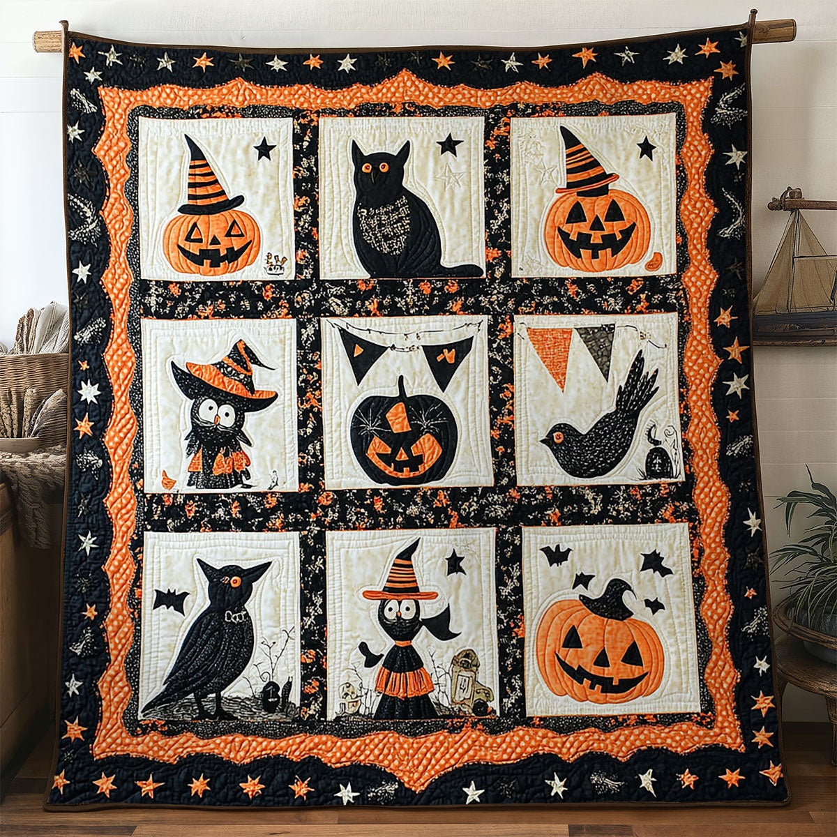 Pumpkin Peek WN0108030CL Quilt