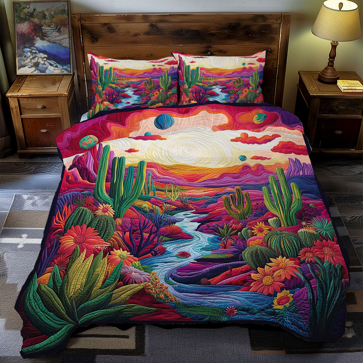 Miraculous Cactus Forest WY2712113CL Duvet Cover Set