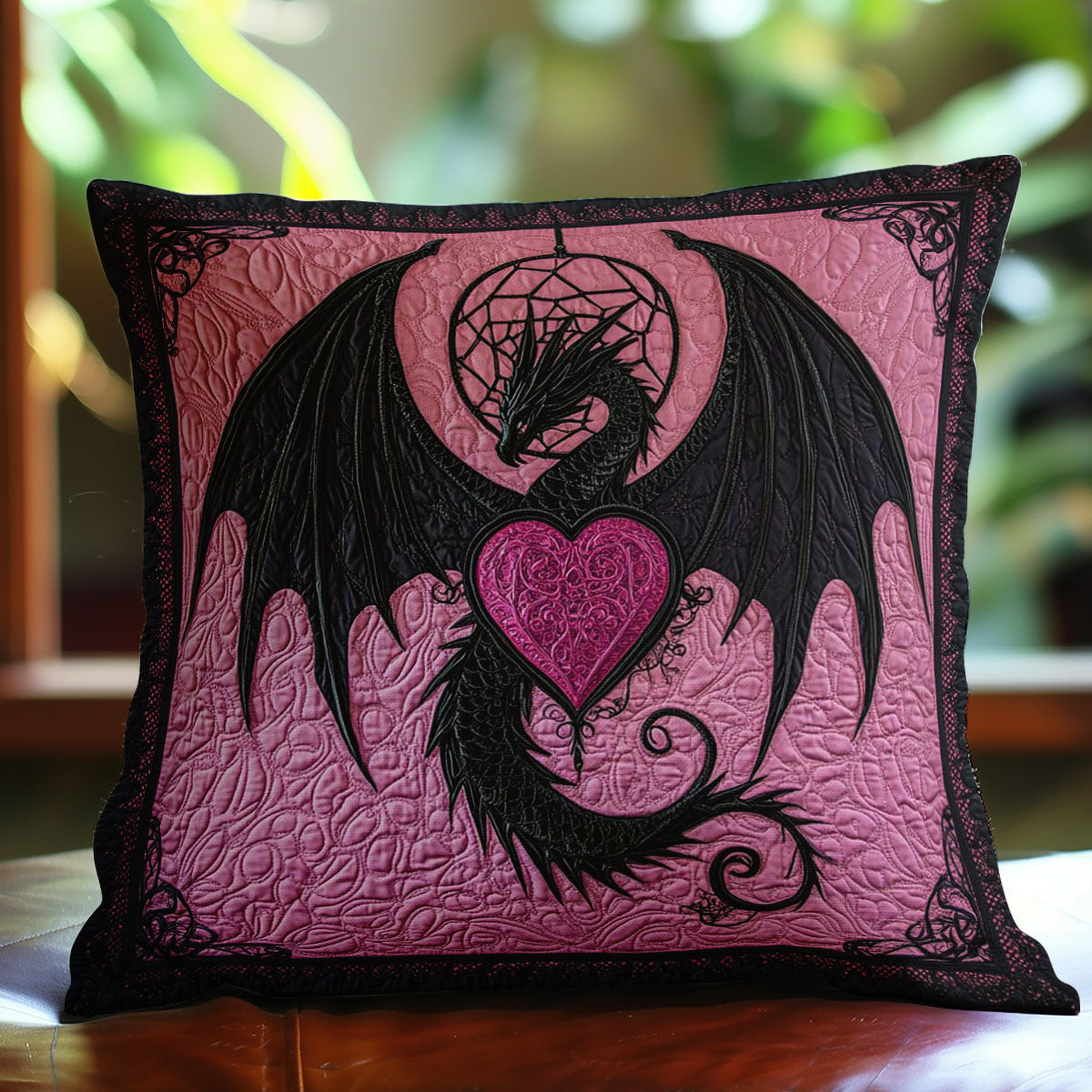 Dark Dragon Love WN1002099CL Quilt Pillow Case