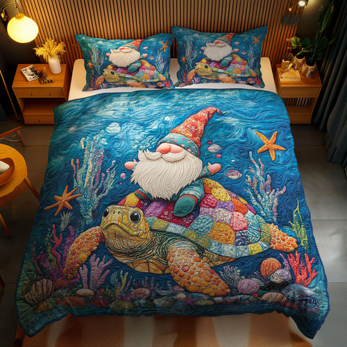 Turtle Ride Gnome WN0901107CL Duvet Cover Set