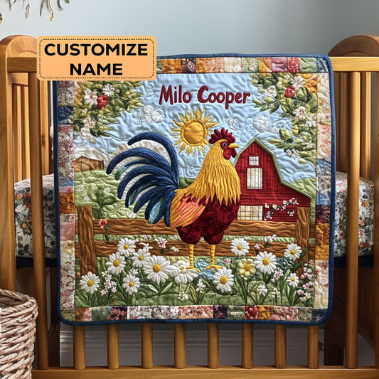 Daisy Crow And Dawn WY3107015CL Personalized Baby Quilt