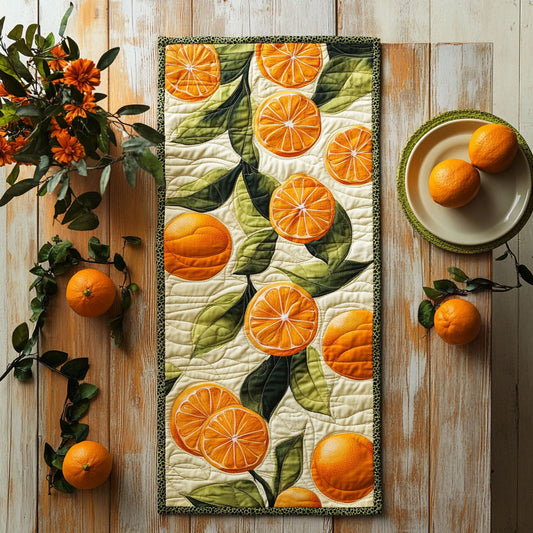 Tangerine Trails CP2005007CL Quilted Table Runner
