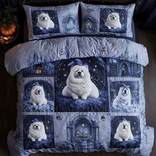 Fluffy Pumpkin Chow Chow WN1108034CL Duvet Cover Set