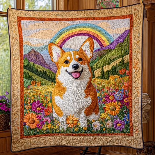 Corgi Rainbow Bliss CW1207011CL Quilt