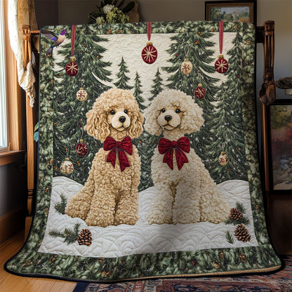 Festive Poodles WN1511039CL Quilt