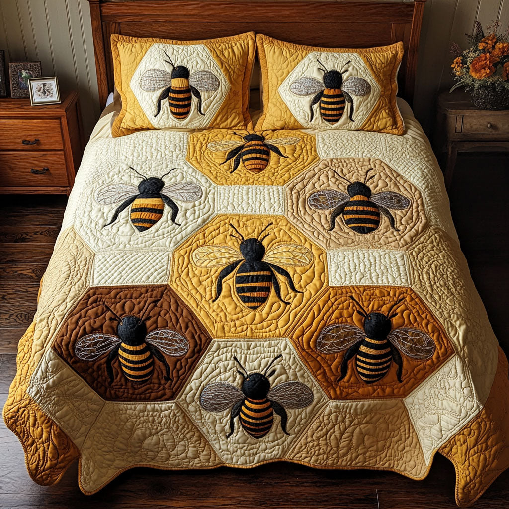 Honeycomb Bee WN1511056CL Duvet Cover Set