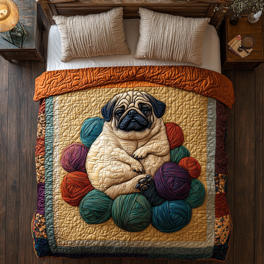 Pug Yarn WY1001071CL Duvet Cover Set