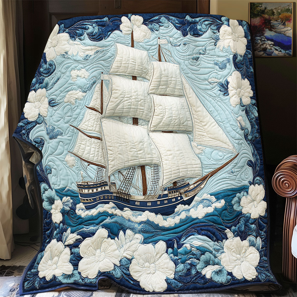 Ship Ocean WX0406047CL Quilt