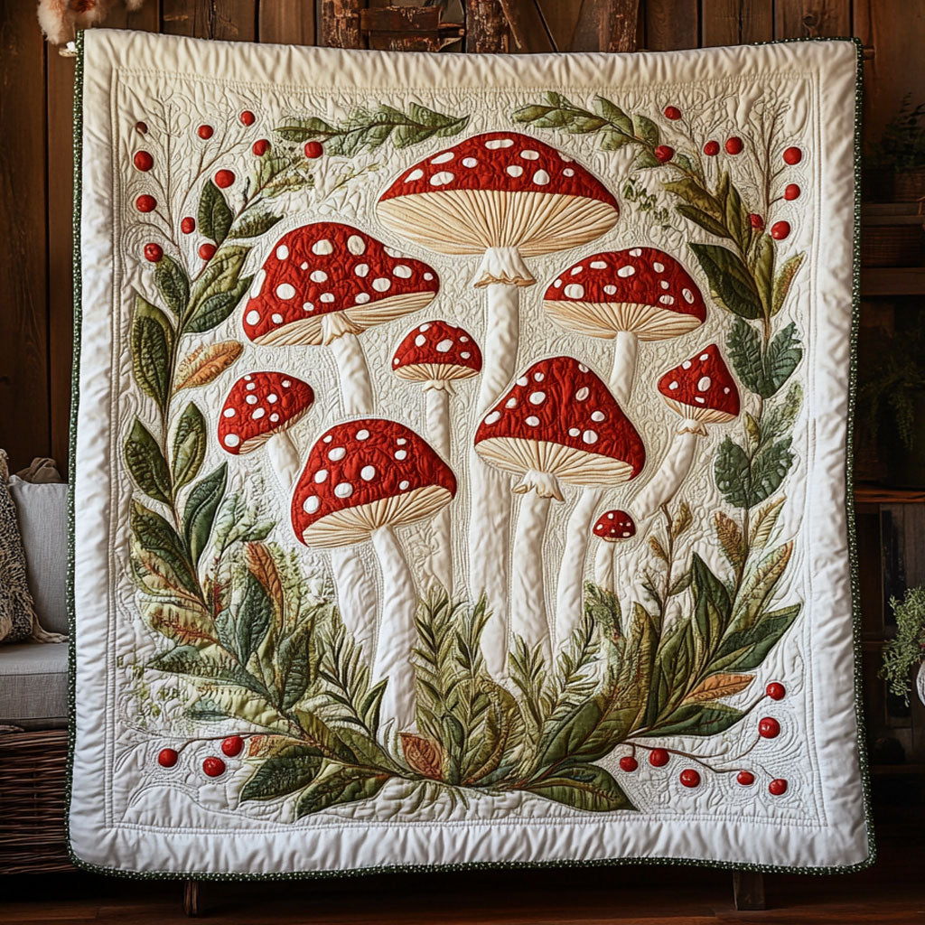 Mushroom Whispers WY1604024CL Quilt