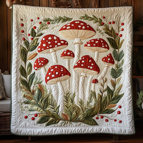 Mushroom Whispers WY1604024CL Quilt