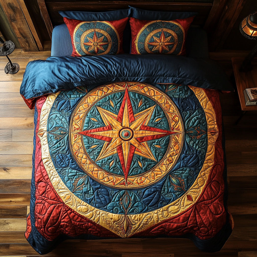 Whimsical Compass WY0406029CL Duvet Cover Set