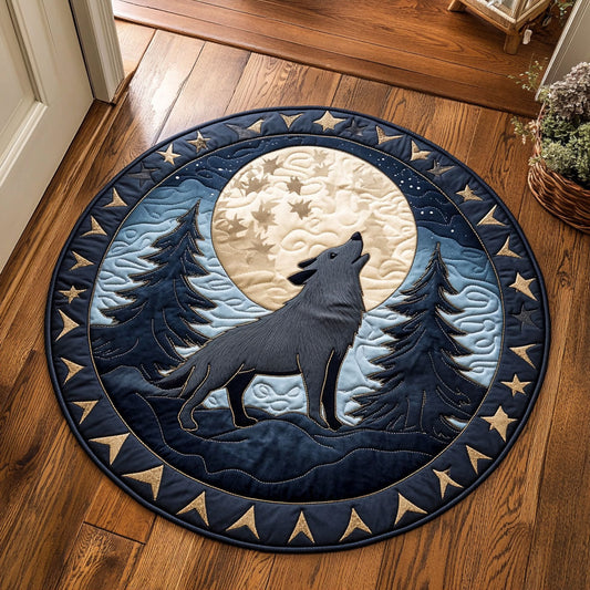 Howling Wolf CP2207040CL Quilted Round Mat