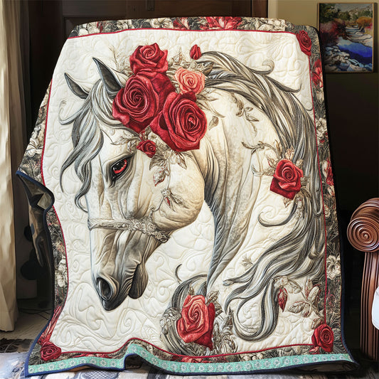 Majestic Horse Rose WX2512029CL Quilt
