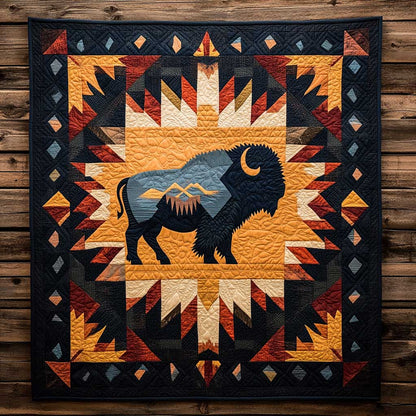 Tribal Bison WN1604060CL Quilt