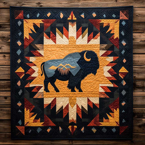 Tribal Bison WN1604060CL Quilt