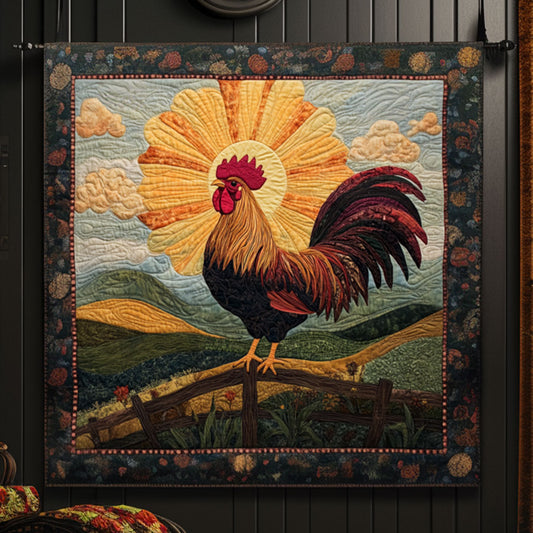 Sunrise Rooster DH2609007CL Quilt