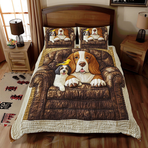 Charming Basset Hound WX2512065CL Duvet Cover Set