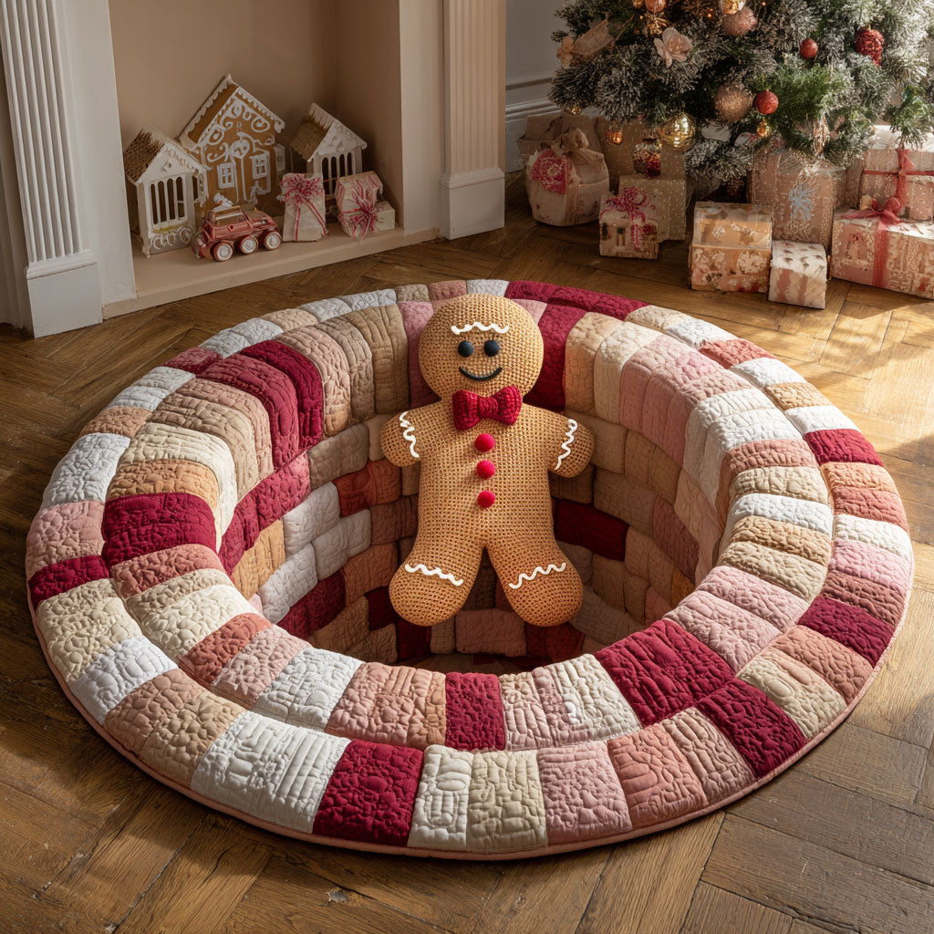 Gingerbread Pop Up CW1811012CL Quilted Round Mat