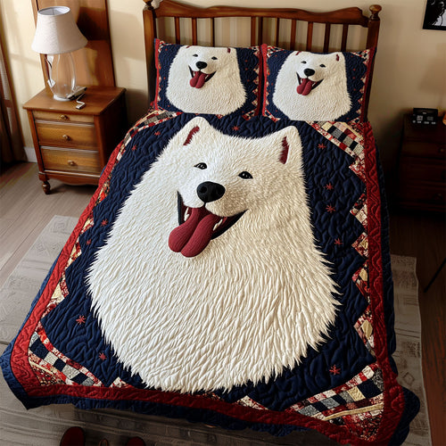 Happy Samoyed WX2312081CL Duvet Cover Set