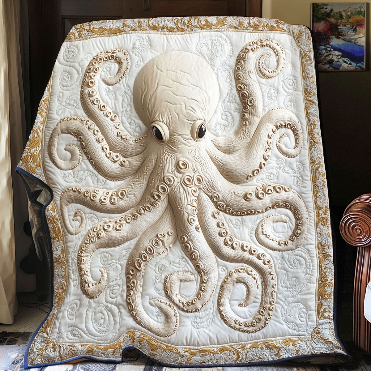 White Octopus Opulence WY1003036CL Quilt