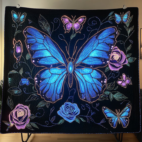 Purple Butterfly WU1810012CL Quilt