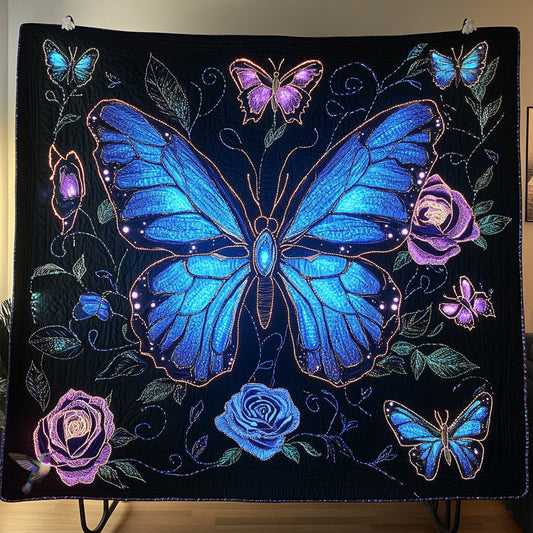 Purple Butterfly WU1810012CL Quilt