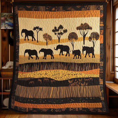 Elephant In Desert WY0303008CL Quilt